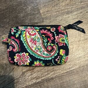 Vera Bradley Paisley Cosmetic Bag - Black and Pink